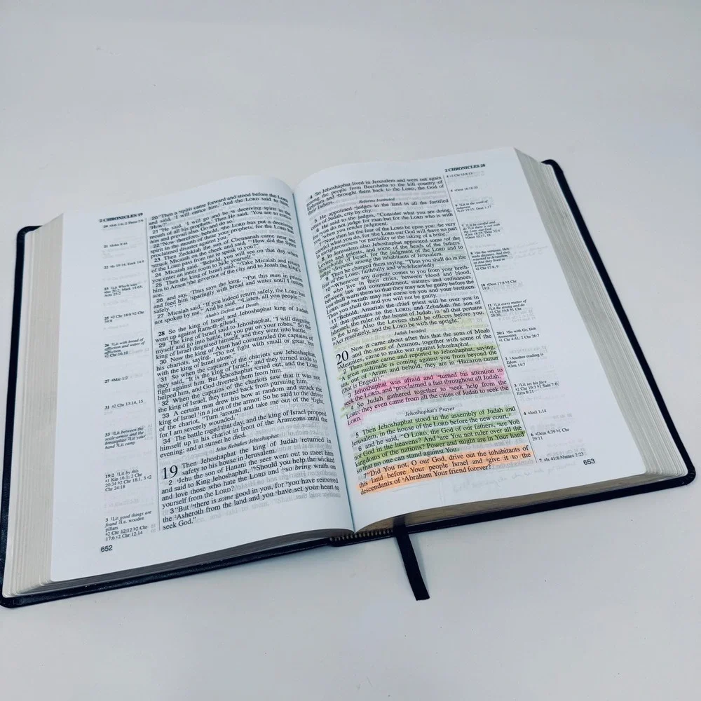 Foundation Publications Bible Unisex OS Black NASB 1995 Side-Column Reference